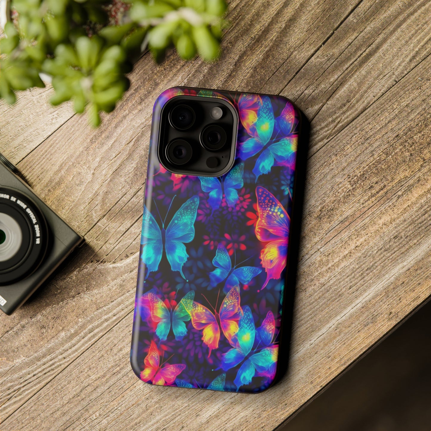 Neon Butterfly MagSafe Tough Cases