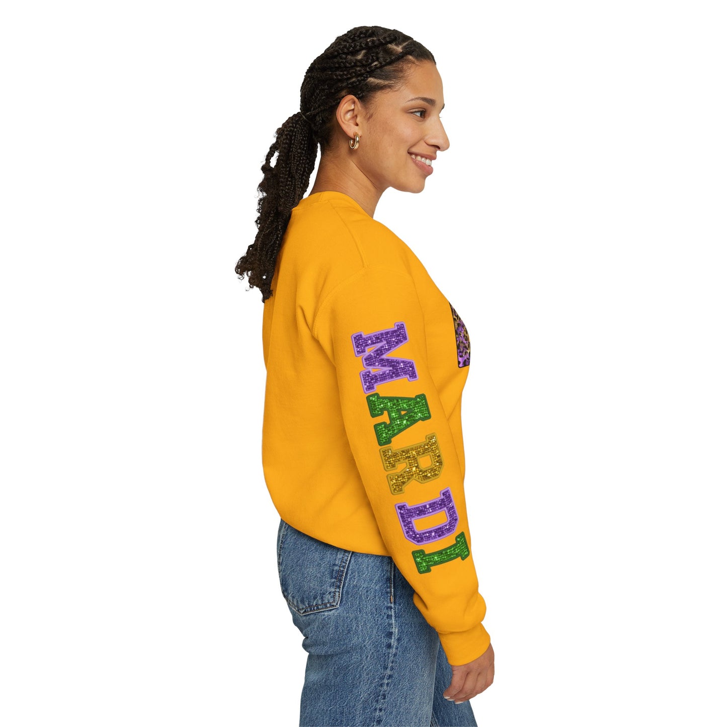 "Love Mardi Gras" Unisex Heavy Blend Crewneck Sweatshirt
