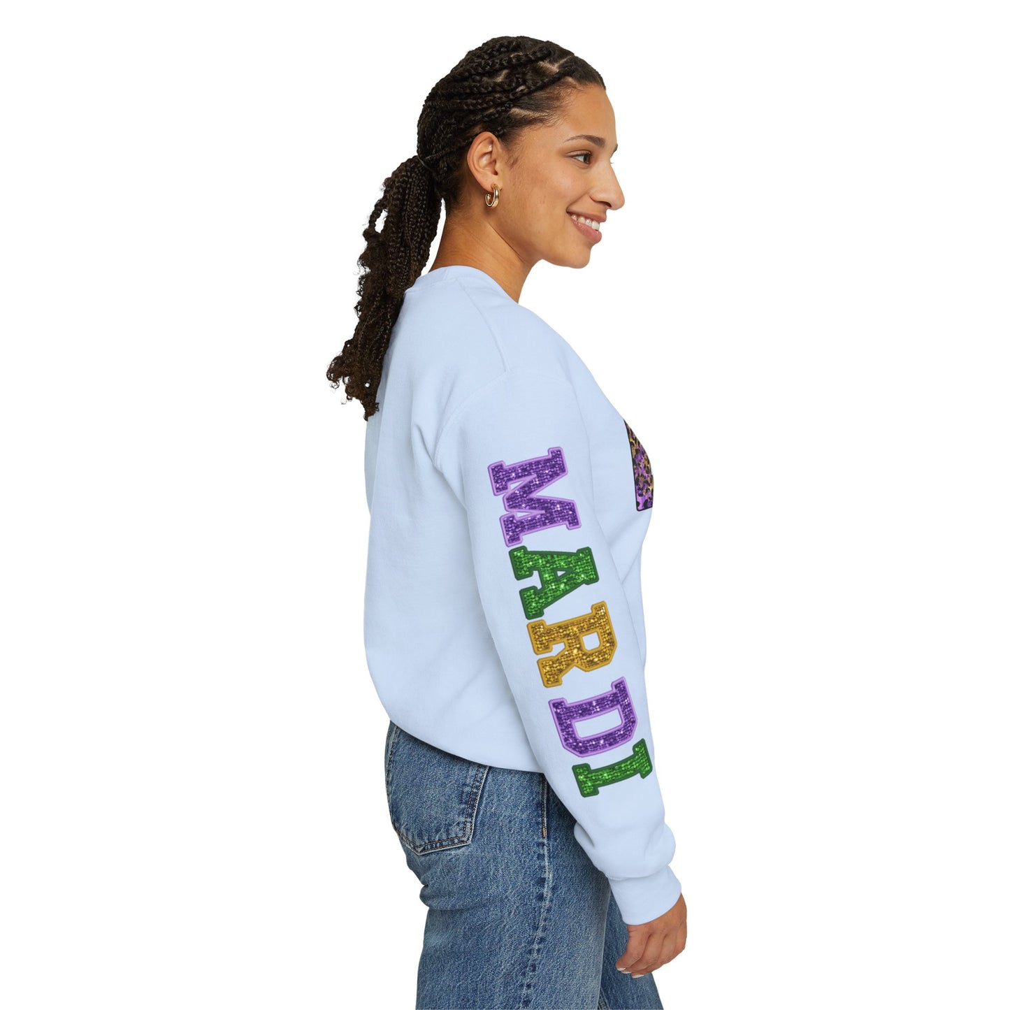 "Love Mardi Gras" Unisex Heavy Blend Crewneck Sweatshirt