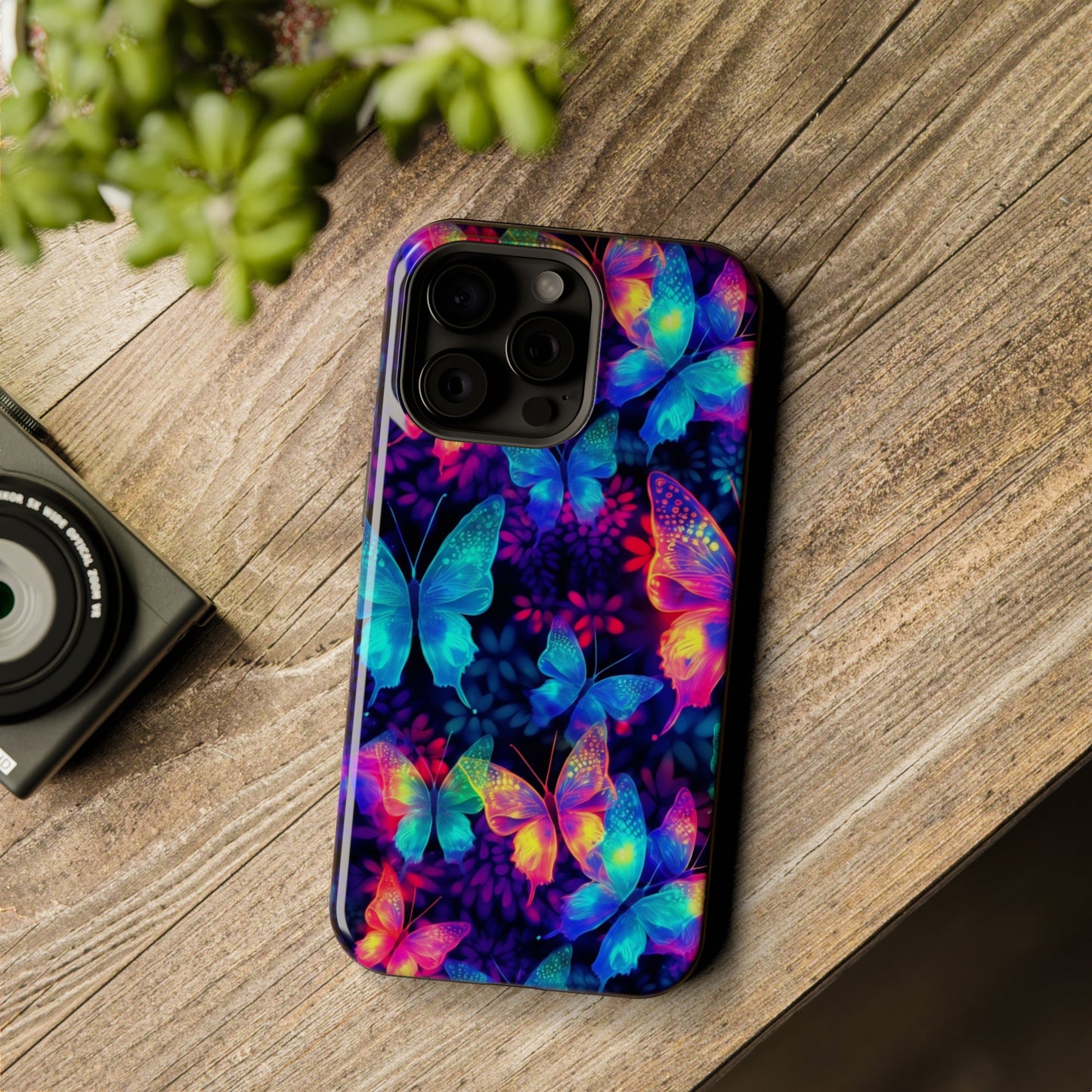 Neon Butterfly MagSafe Tough Cases