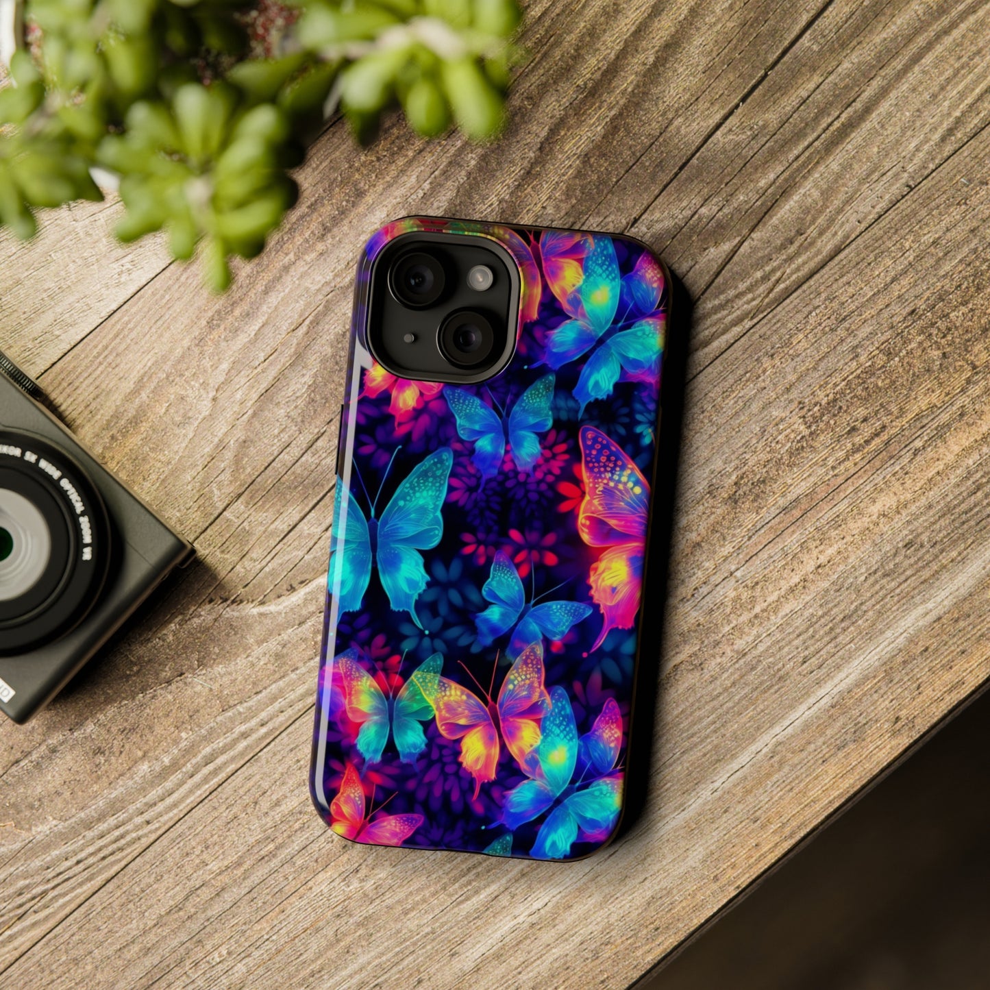 Neon Butterfly MagSafe Tough Cases