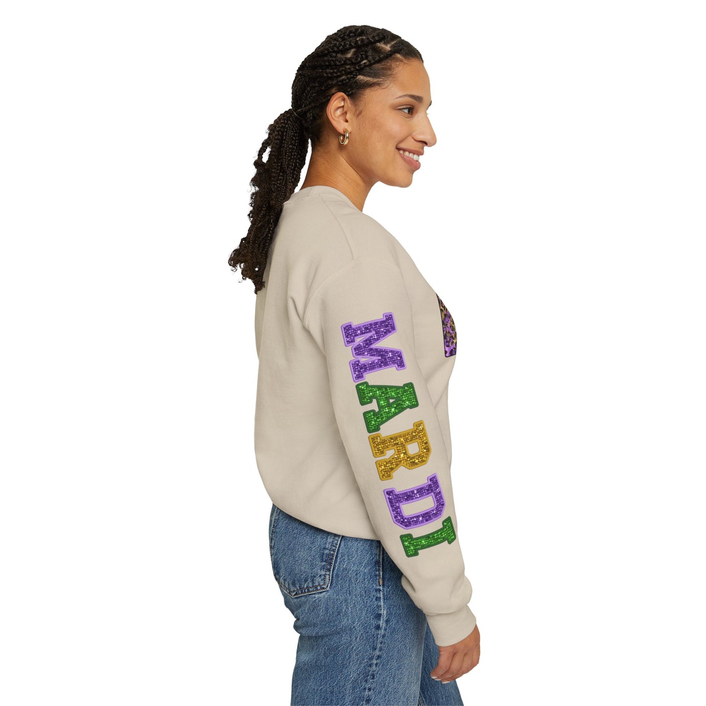 "Love Mardi Gras" Unisex Heavy Blend Crewneck Sweatshirt