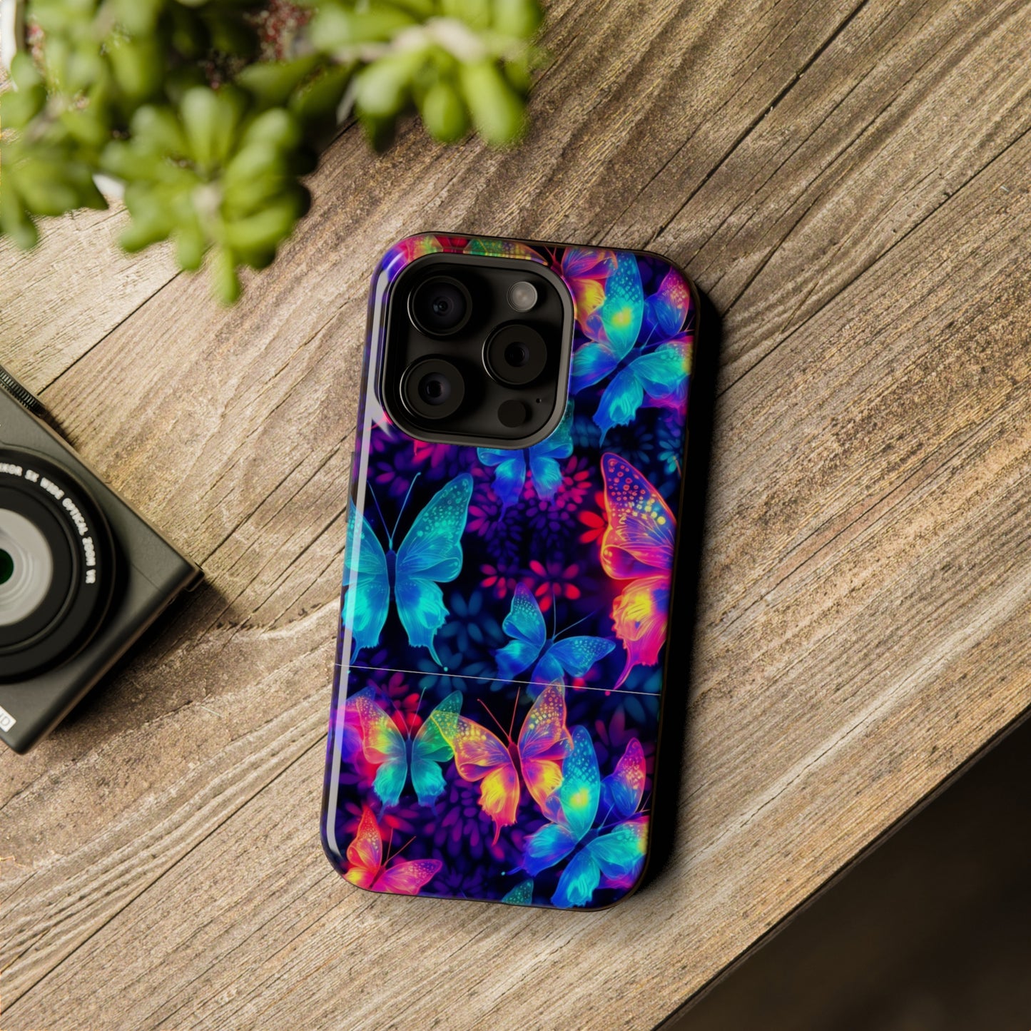 Neon Butterfly MagSafe Tough Cases