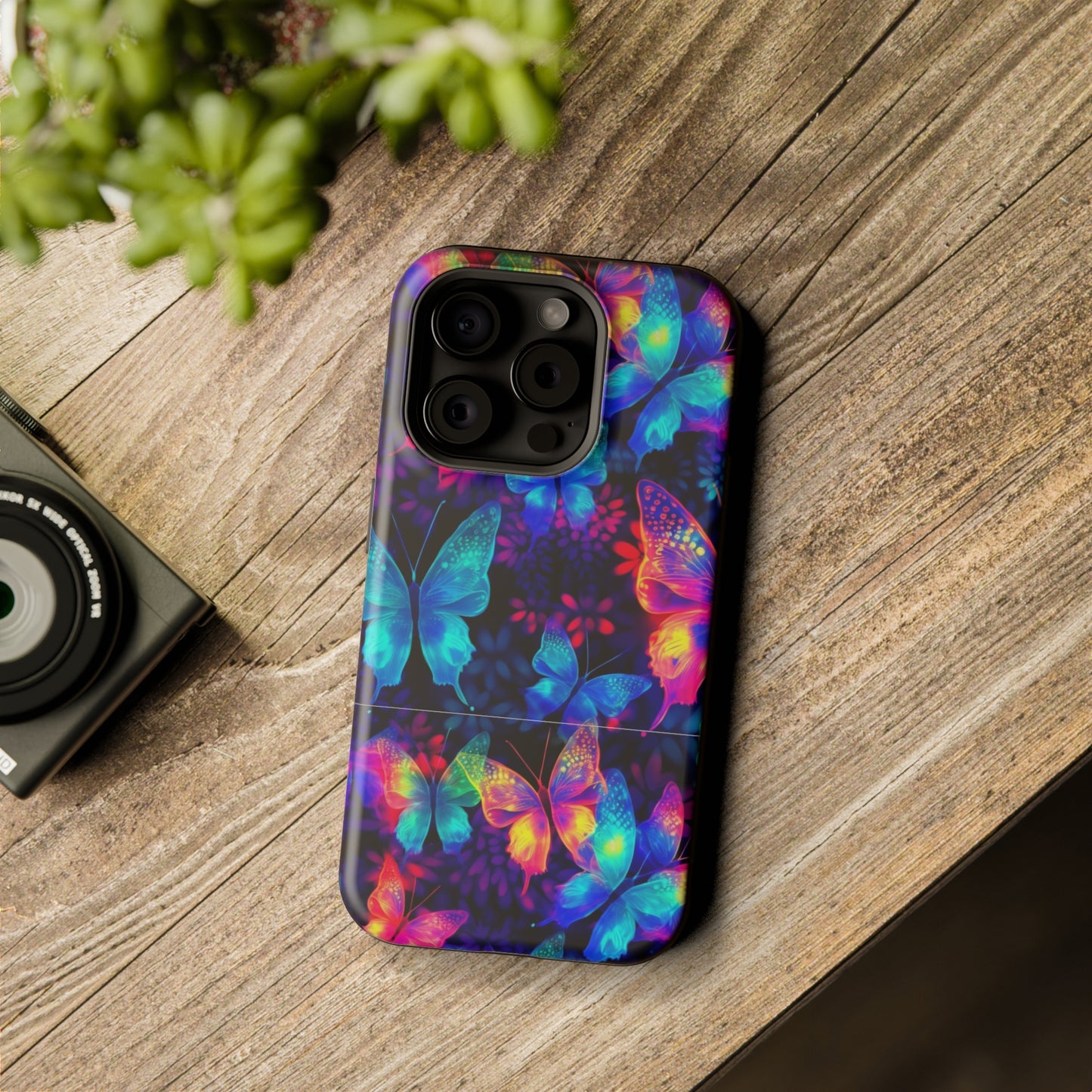 Neon Butterfly MagSafe Tough Cases