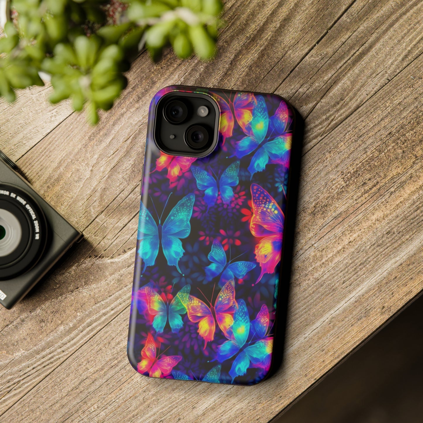 Neon Butterfly MagSafe Tough Cases