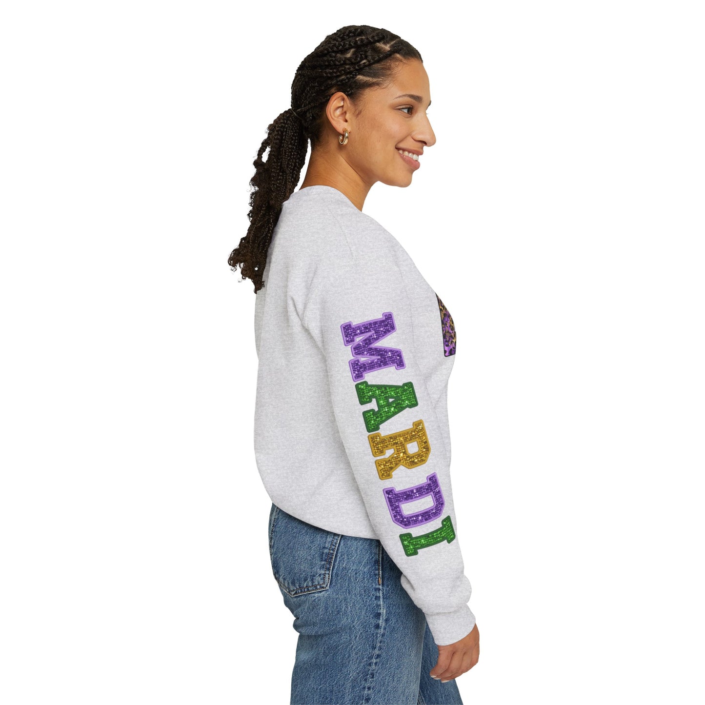 "Love Mardi Gras" Unisex Heavy Blend Crewneck Sweatshirt
