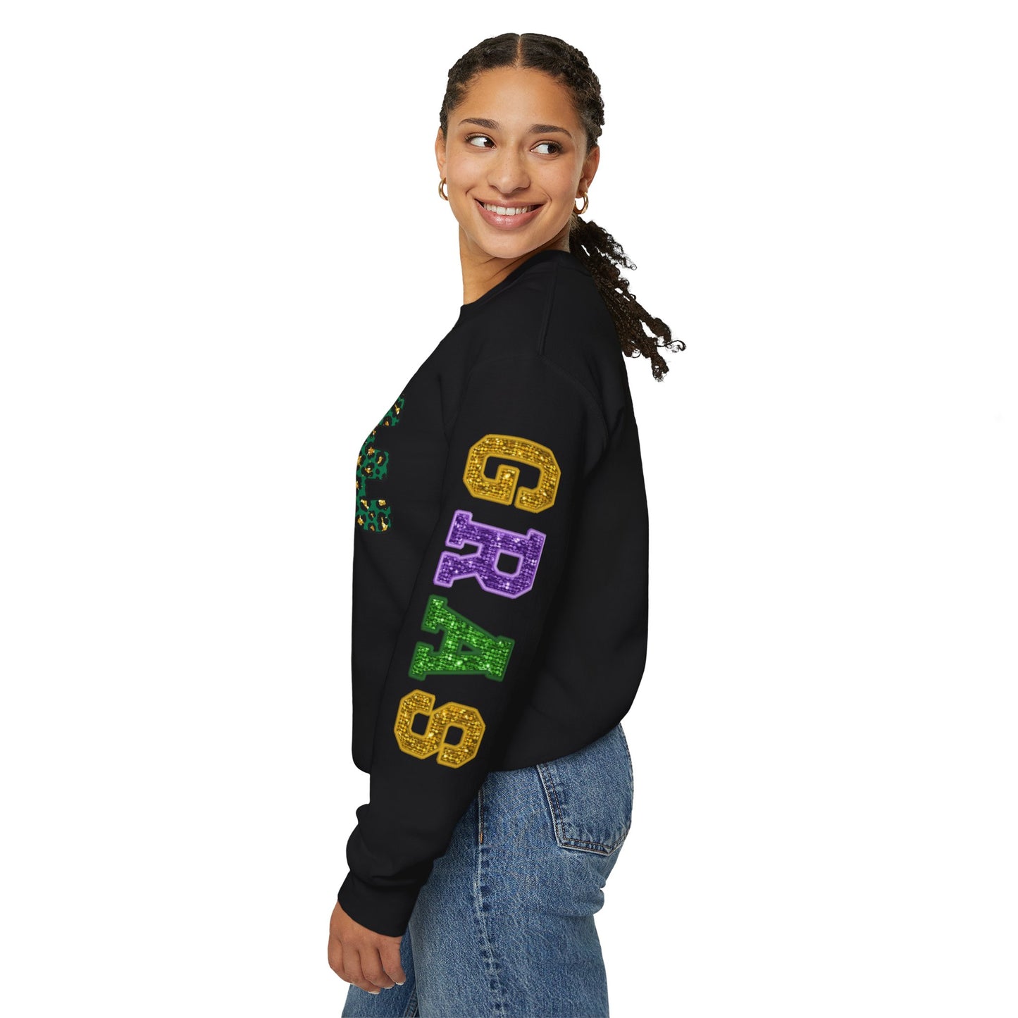 "Love Mardi Gras" Unisex Heavy Blend Crewneck Sweatshirt