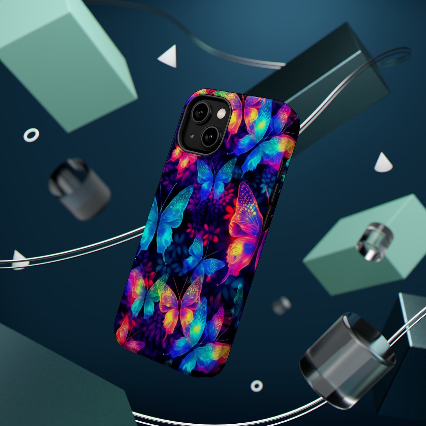 Neon Butterfly MagSafe Tough Cases