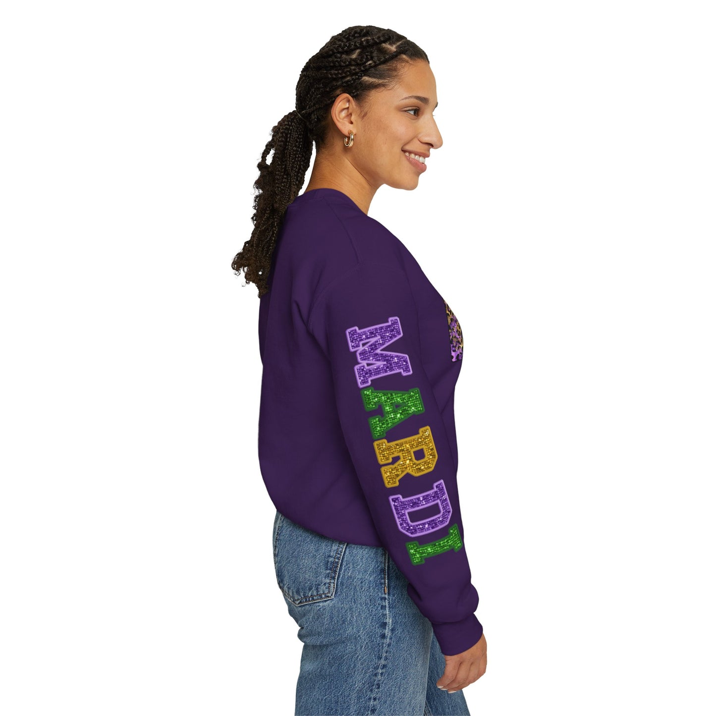 "Love Mardi Gras" Unisex Heavy Blend Crewneck Sweatshirt