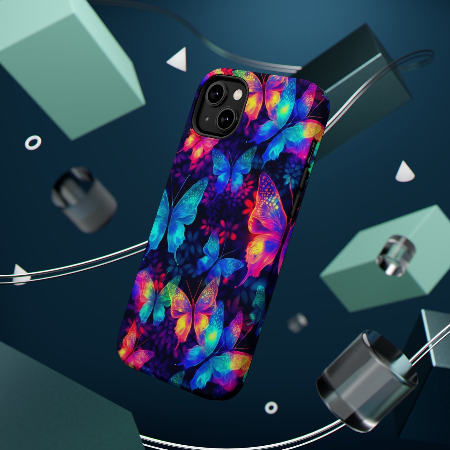 Neon Butterfly MagSafe Tough Cases
