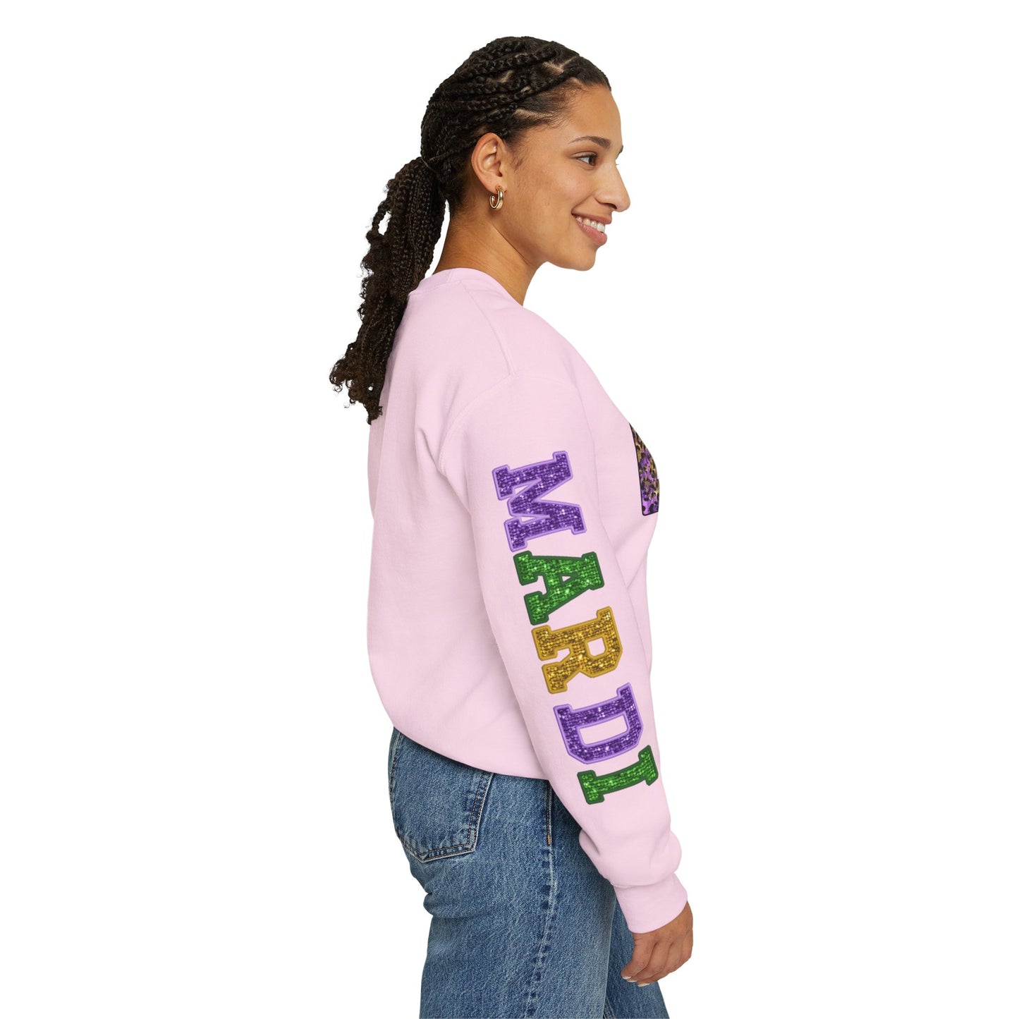 "Love Mardi Gras" Unisex Heavy Blend Crewneck Sweatshirt