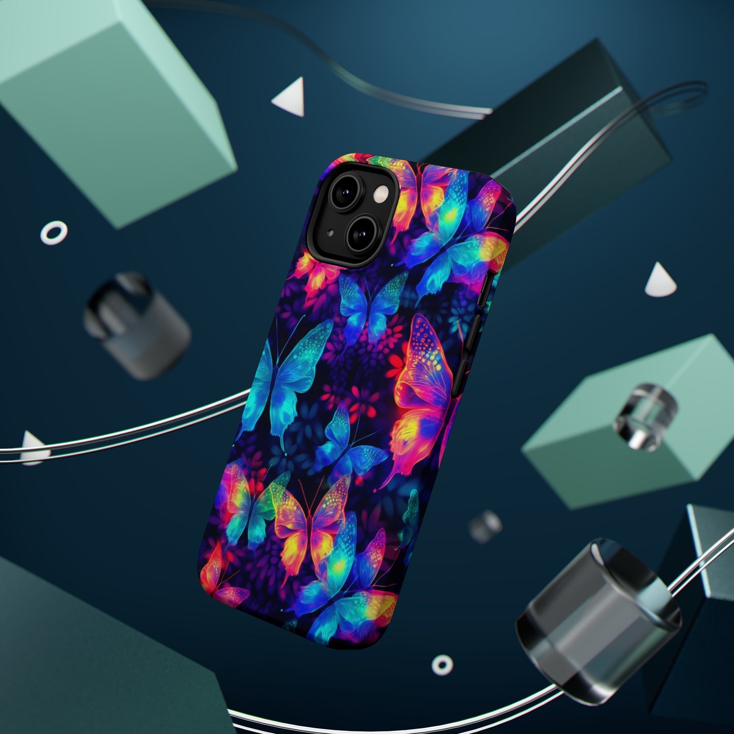 Neon Butterfly MagSafe Tough Cases