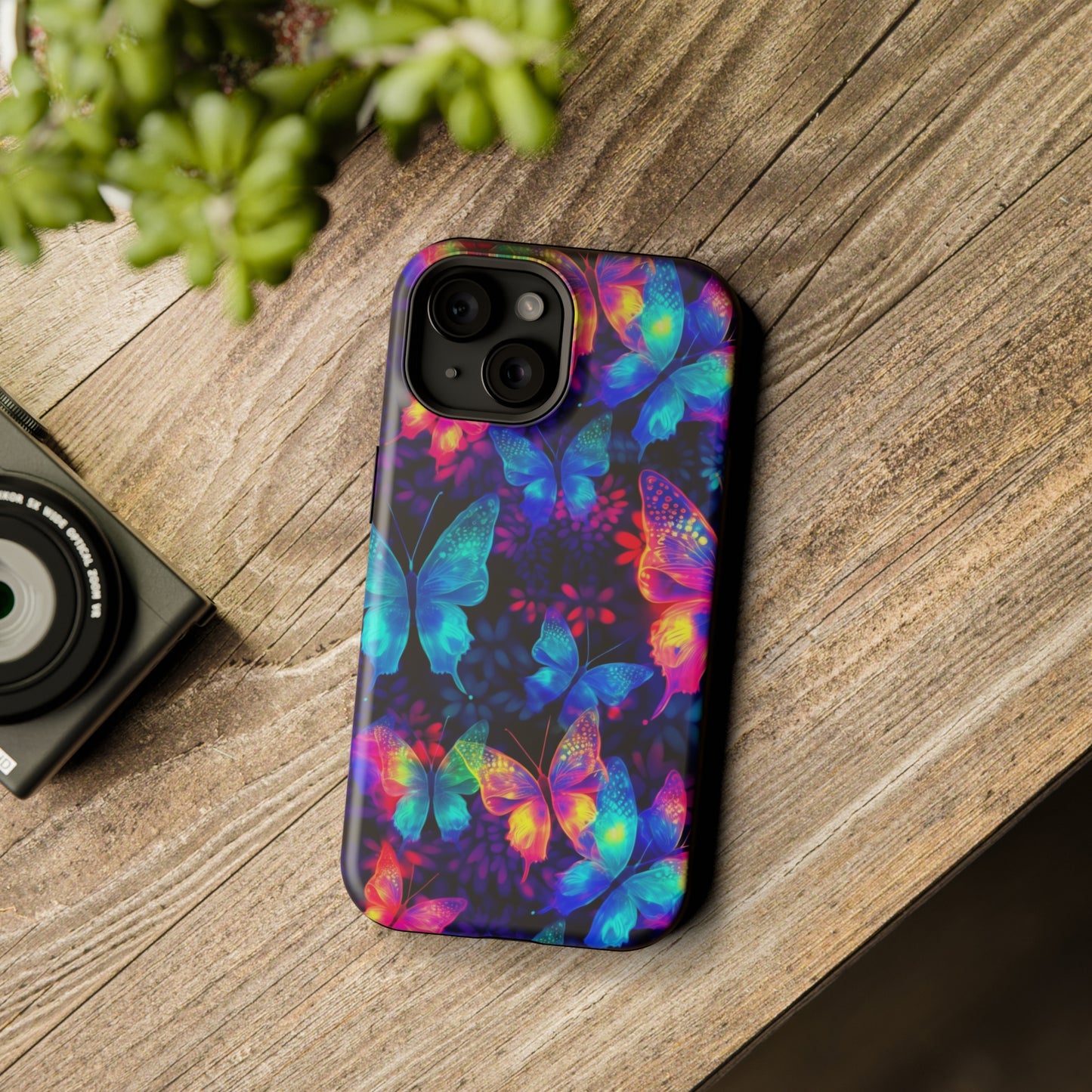 Neon Butterfly MagSafe Tough Cases