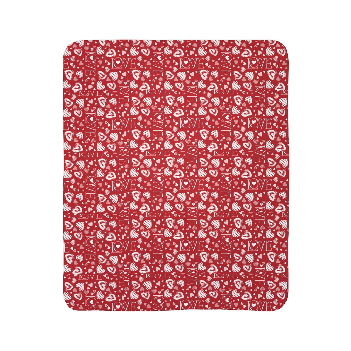 "Embrace of Love" Fleece Sherpa Blanket