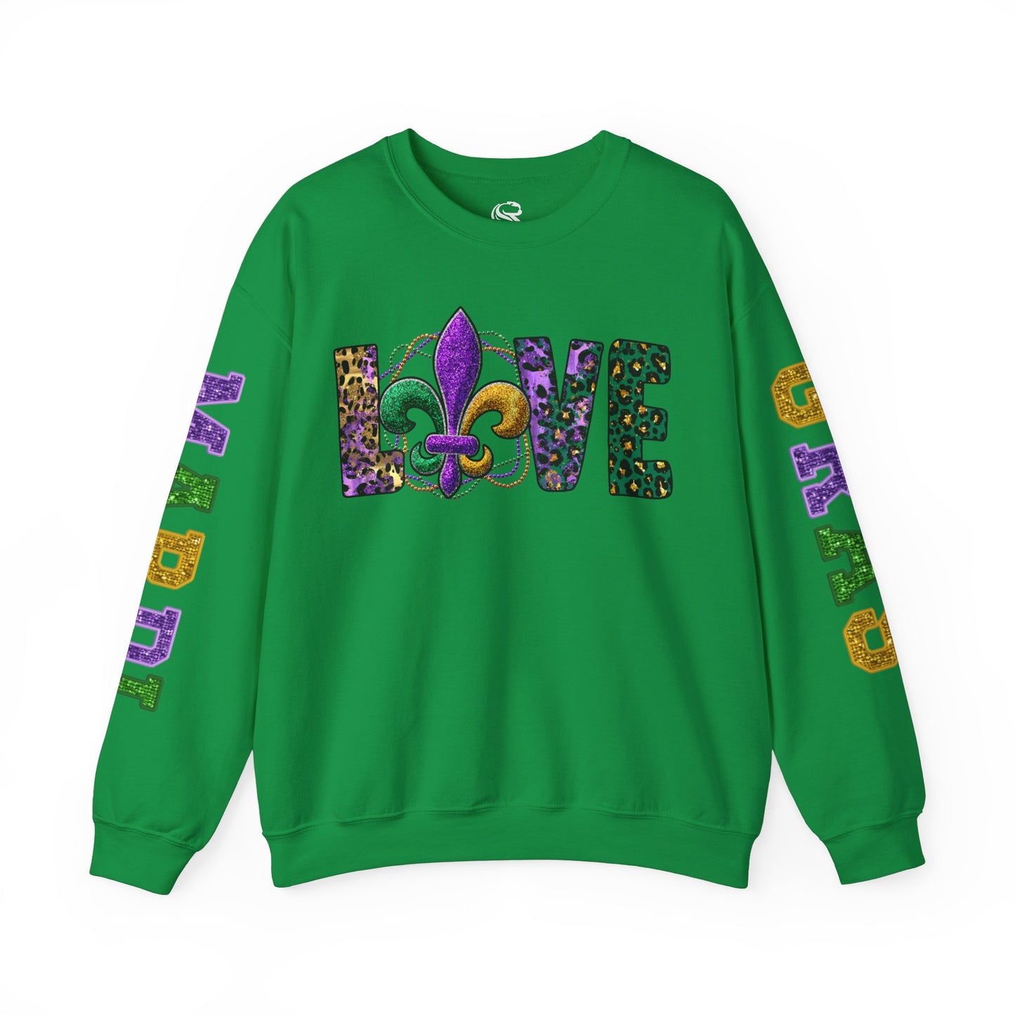 "Love Mardi Gras" Unisex Heavy Blend Crewneck Sweatshirt